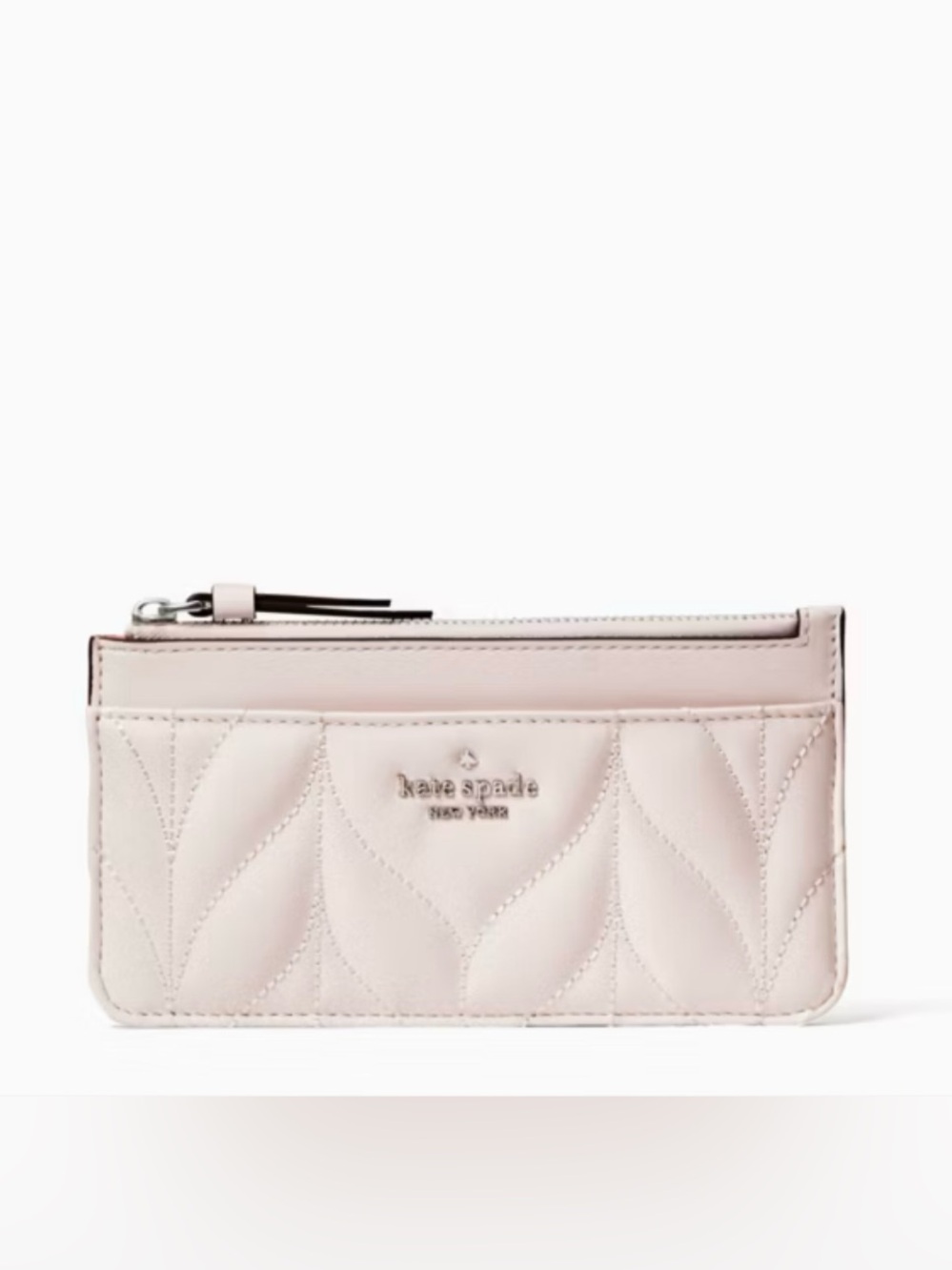 Kate Spade Briar Lane Quilted Large Slim Card Holder - NWOT - Color Pink